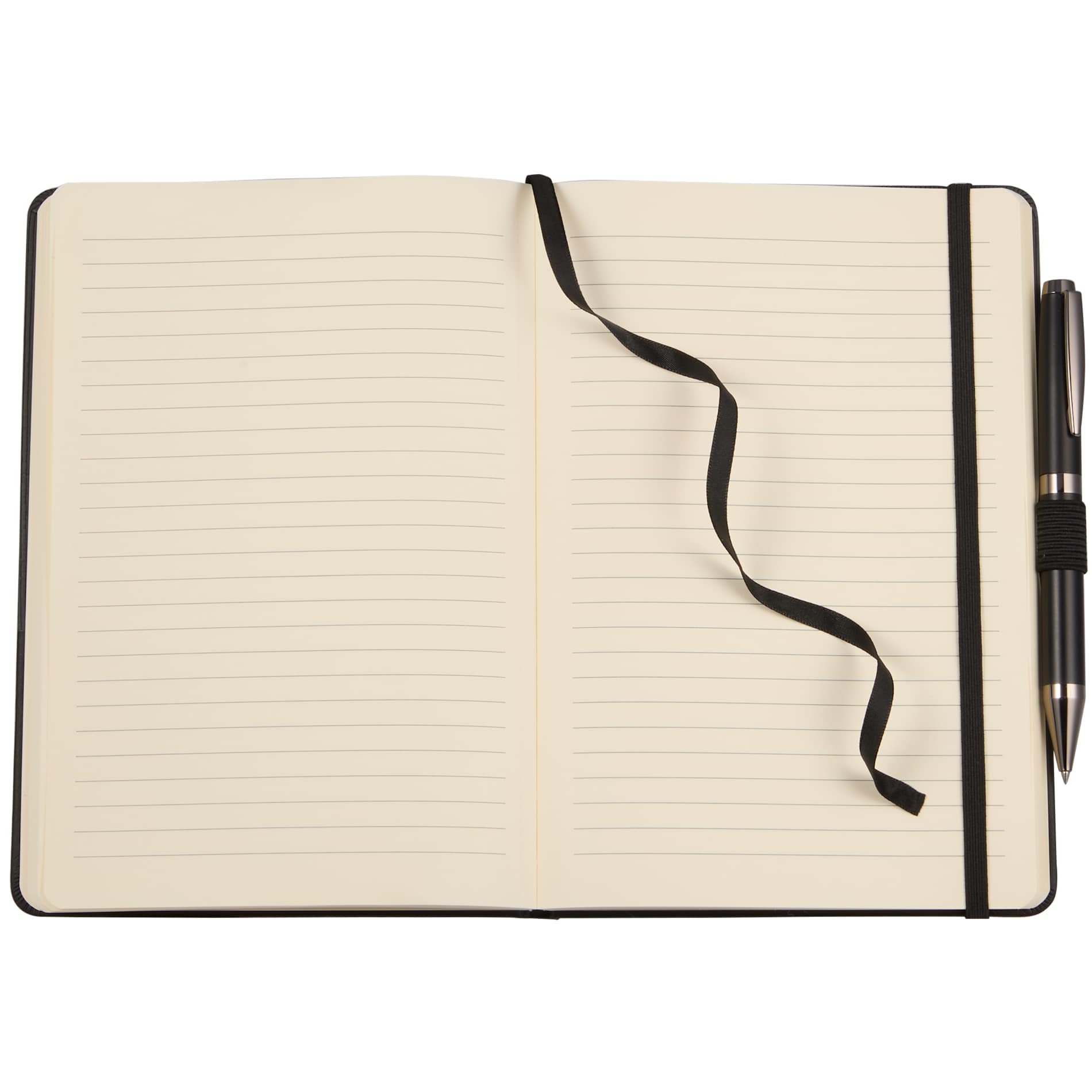 5.5" x 8.5" FSC® Recycled Ribbed Bound Journal