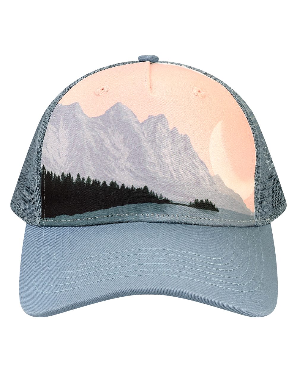 Printed Five-Panel Trucker Cap - 5PTKR
